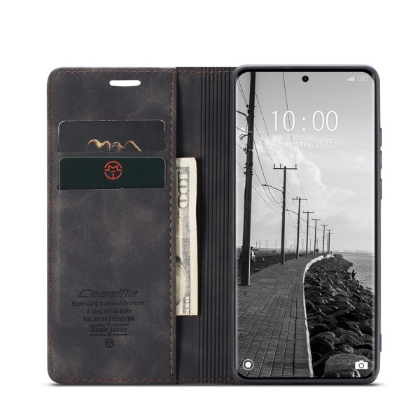 Чохол-книжка CaseMe Нубук для Xiaomi Redmi Note 15 4G чорний