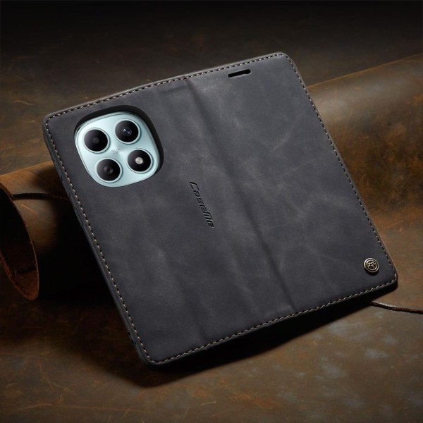 Чохол-книжка CaseMe Нубук для Xiaomi Redmi Note 15 4G чорний