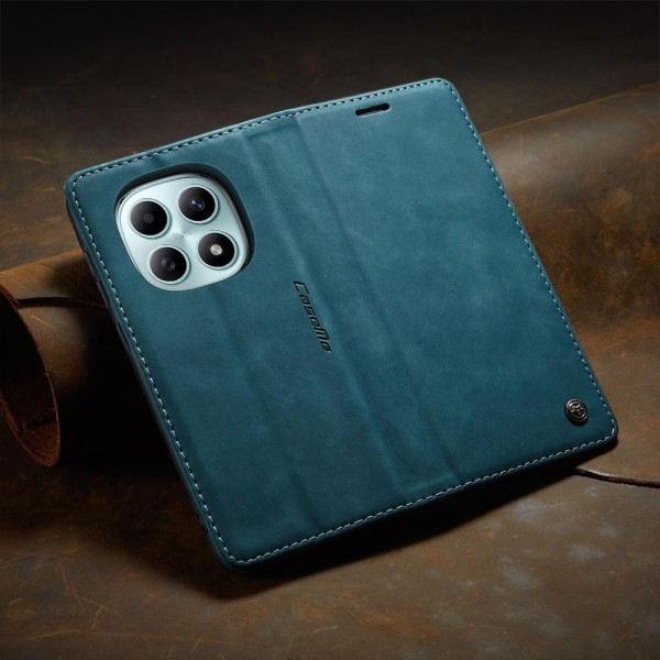 Чохол-книжка CaseMe Нубук для Xiaomi Redmi Note 15 4G бірюзовий