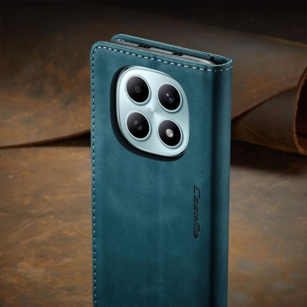 Чохол-книжка CaseMe Нубук для Xiaomi Redmi Note 15 5G бірюзовий