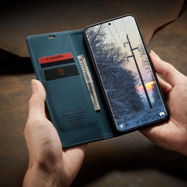 Чохол-книжка CaseMe Нубук для Xiaomi Redmi Note 15 5G бірюзовий