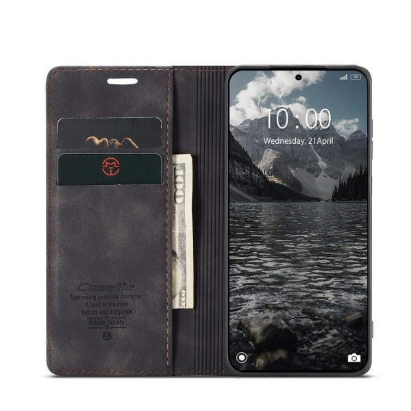 Чохол-книжка CaseMe Нубук для Xiaomi Redmi Note 15 Pro 4G чорний