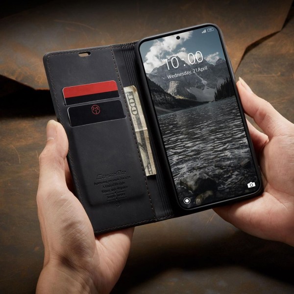Чохол-книжка CaseMe Нубук для Xiaomi Redmi Note 15 Pro 4G чорний
