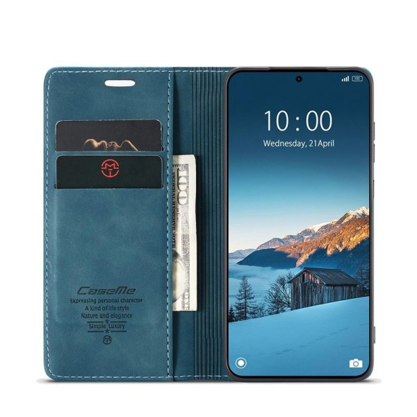 Чохол-книжка CaseMe Нубук для Xiaomi Redmi Note 15 Pro 4G бірюзовий