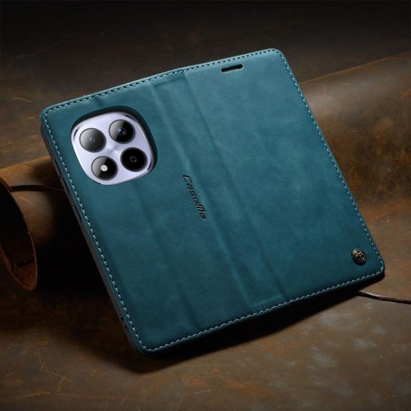 Чохол-книжка CaseMe Нубук для Xiaomi Redmi Note 15 Pro 4G бірюзовий