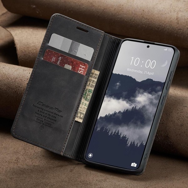 Чохол-книжка CaseMe Нубук для Xiaomi Redmi Note 15 Pro 5G чорний