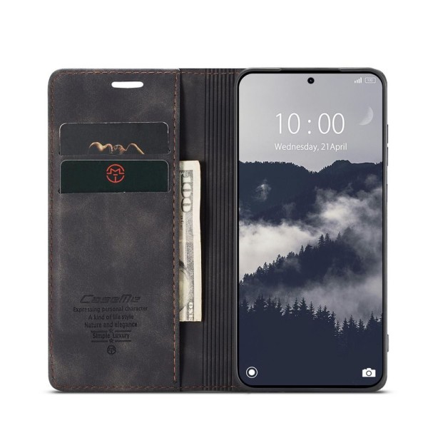 Чохол-книжка CaseMe Нубук для Xiaomi Redmi Note 15 Pro 5G чорний