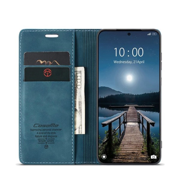 Чохол-книжка CaseMe Нубук для Xiaomi Redmi Note 15 Pro 5G бірюзовий
