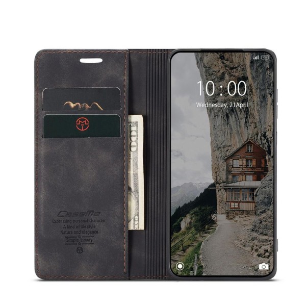 Чохол-книжка CaseMe Нубук для Xiaomi Redmi Note 15 Pro+ 5G чорний