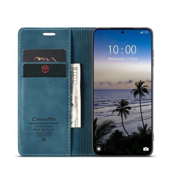 Чохол-книжка CaseMe Нубук для Xiaomi Redmi Note 15 Pro+ 5G бірюзовий