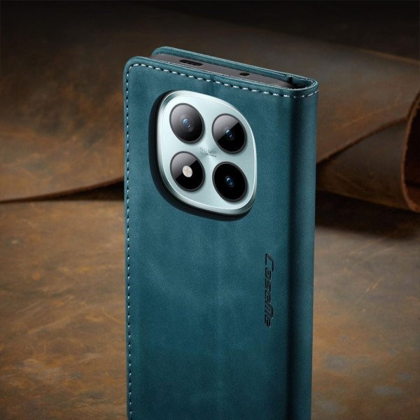 Чохол-книжка CaseMe Нубук для Xiaomi Redmi Note 15 Pro+ 5G бірюзовий