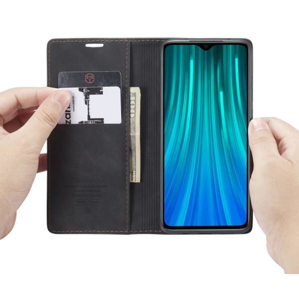 Чохол-книжка CaseMe Нубук для Xiaomi Redmi Note 8 Pro чорний