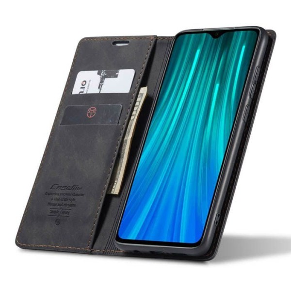 Чохол-книжка CaseMe Нубук для Xiaomi Redmi Note 8 Pro чорний