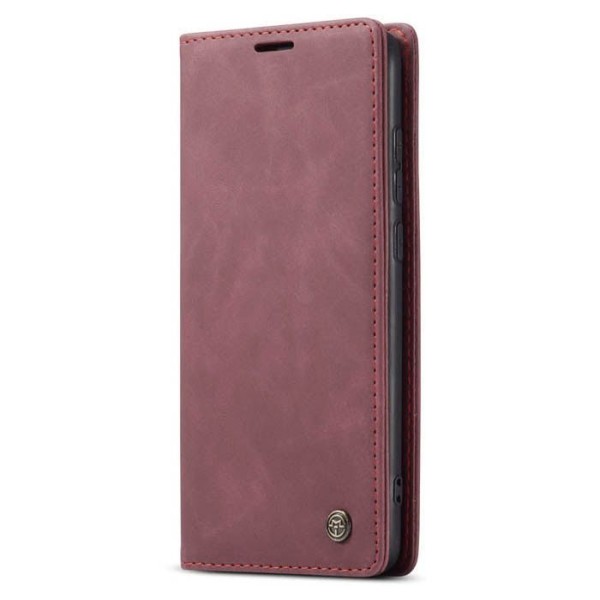 Чохол-книжка CaseMe Нубук для Xiaomi Redmi Note 8 Pro бордовий
