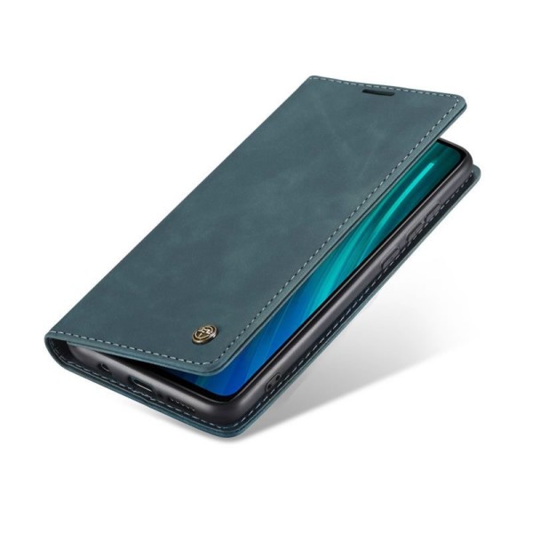 Чохол-книжка CaseMe Нубук для Xiaomi Redmi Note 8 Pro бірюзовий