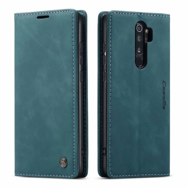Чохол-книжка CaseMe Нубук для Xiaomi Redmi Note 8 Pro бірюзовий