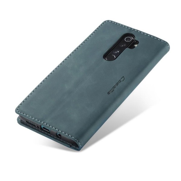 Чохол-книжка CaseMe Нубук для Xiaomi Redmi Note 8 Pro бірюзовий