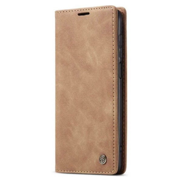 Чохол-книжка CaseMe Нубук для Xiaomi Redmi Note 9s світло-коричневий