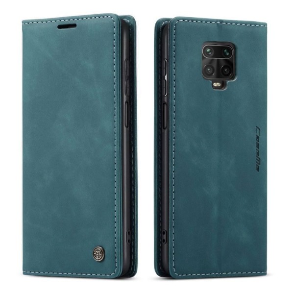Чохол-книжка CaseMe Нубук для Xiaomi Redmi Note 9s бірюзовий