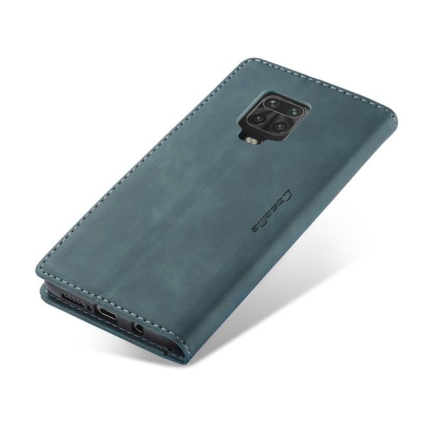 Чохол-книжка CaseMe Нубук для Xiaomi Redmi Note 9s бірюзовий