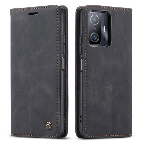 Чохол-книжка CaseMe Нубук для Xiaomi 11T/Pro чорний