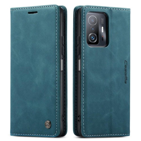 Чохол-книжка CaseMe Нубук для Xiaomi 11T/Pro бірюзовий