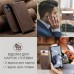 Чохол-книжка CaseMe Нубук для Xiaomi 12T темно-коричневий