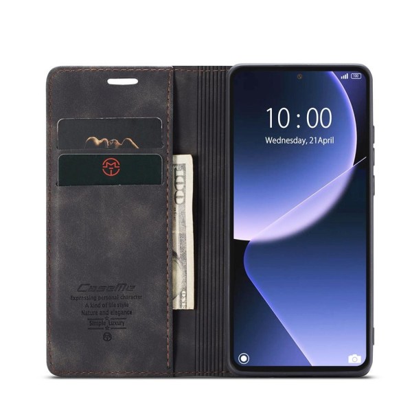 Чохол-книжка CaseMe Нубук для Xiaomi 13T/Pro чорний