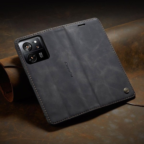 Чохол-книжка CaseMe Нубук для Xiaomi 13T/Pro чорний