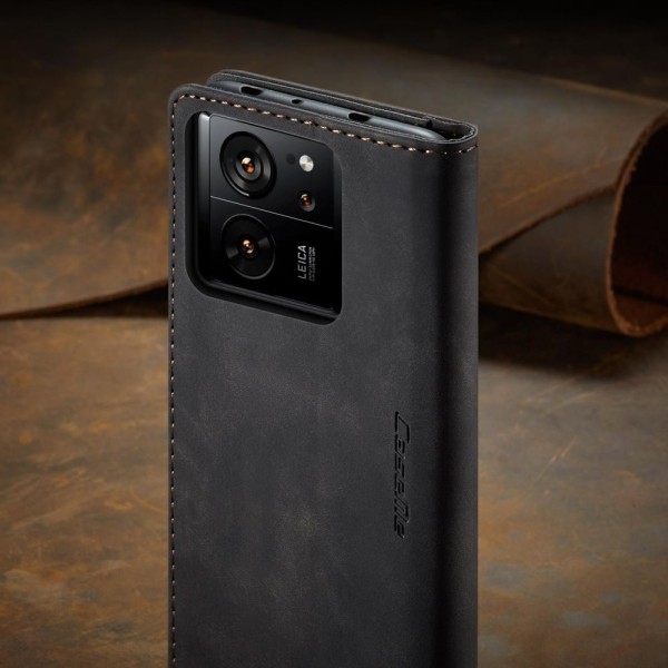 Чохол-книжка CaseMe Нубук для Xiaomi 13T/Pro чорний