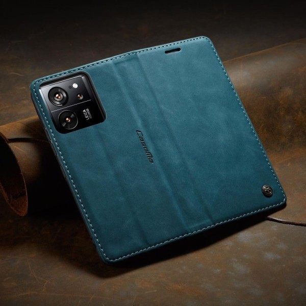 Чохол-книжка CaseMe Нубук для Xiaomi 13T/Pro бірюзовий