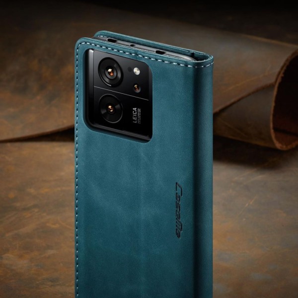 Чохол-книжка CaseMe Нубук для Xiaomi 13T/Pro бірюзовий