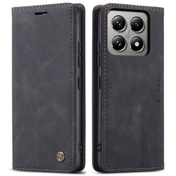Чохол-книжка CaseMe Нубук для Xiaomi 14T Pro чорний