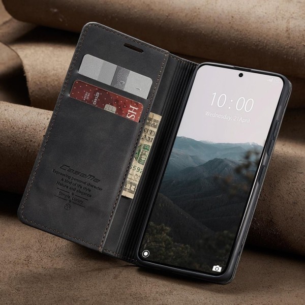 Чохол-книжка CaseMe Нубук для Xiaomi 14T Pro чорний