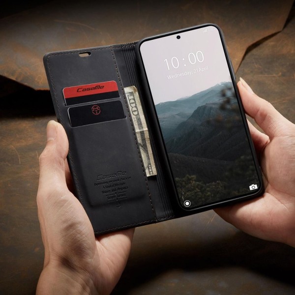 Чохол-книжка CaseMe Нубук для Xiaomi 14T Pro чорний