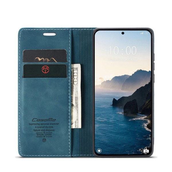 Чохол-книжка CaseMe Нубук для Xiaomi 14T Pro бірюзовий