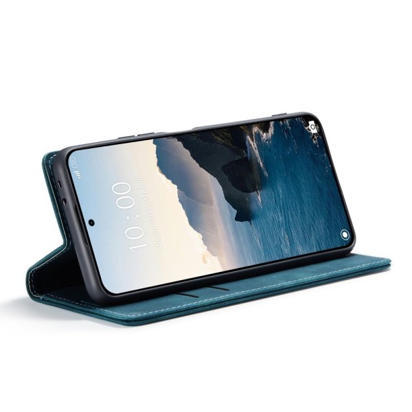 Чохол-книжка CaseMe Нубук для Xiaomi 14T Pro бірюзовий