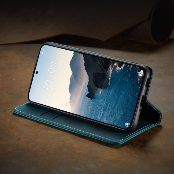 Чохол-книжка CaseMe Нубук для Xiaomi 14T Pro бірюзовий