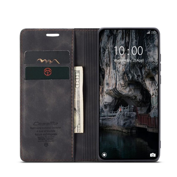 Чохол-книжка CaseMe Нубук для Xiaomi 14T чорний
