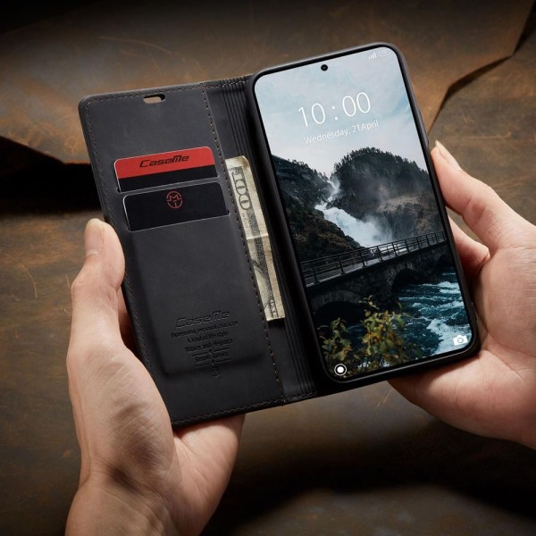 Чохол-книжка CaseMe Нубук для Xiaomi 15T Pro чорний