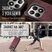 Чохол-книжка CaseMe Нубук для Xiaomi 17T Pro бордовий