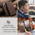 Чохол-книжка CaseMe Нубук для Xiaomi 17T Pro темно-коричневий