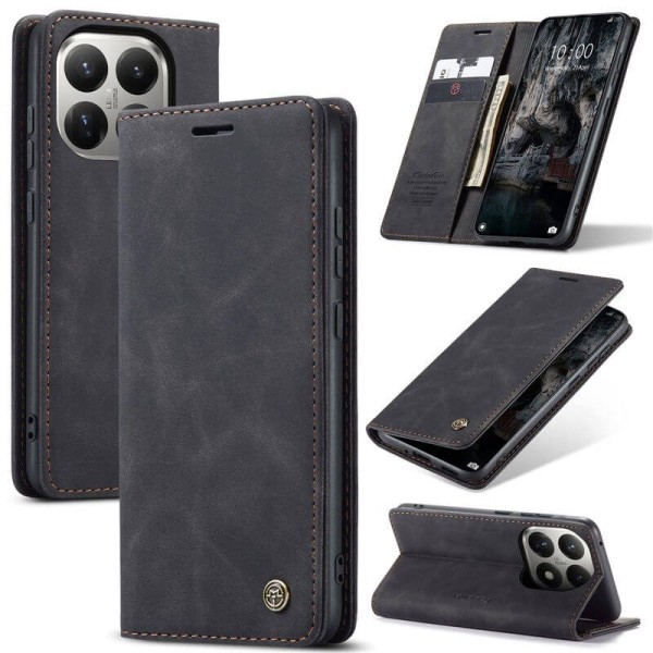 Чохол-книжка CaseMe Нубук для Xiaomi 17T чорний