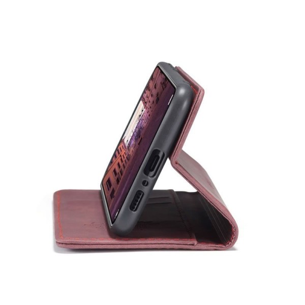 Чохол-книжка CaseMe Нубук для Xiaomi Mi 10T/Pro бордовий