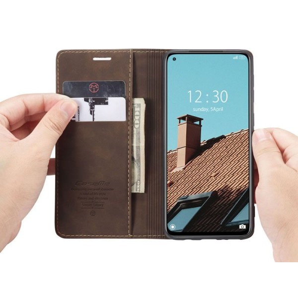 Чохол-книжка CaseMe Нубук для Xiaomi Mi 10T/Pro темно-коричневий