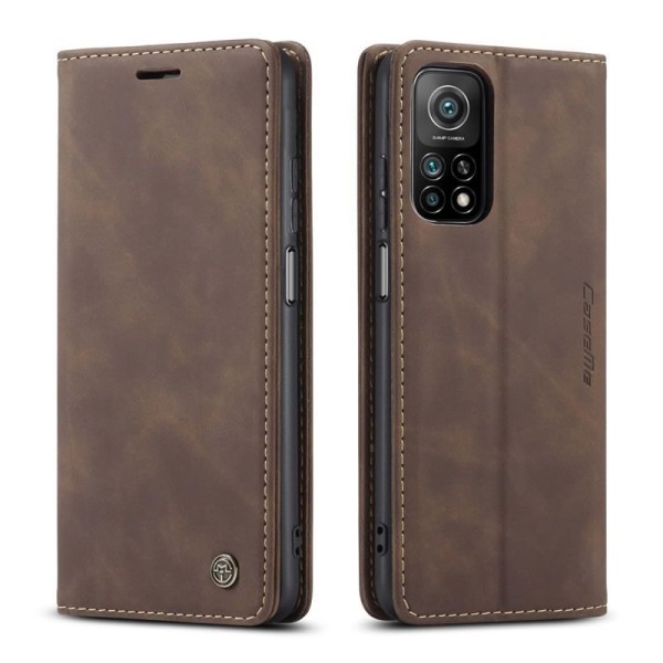 Чохол-книжка CaseMe Нубук для Xiaomi Mi 10T/Pro темно-коричневий