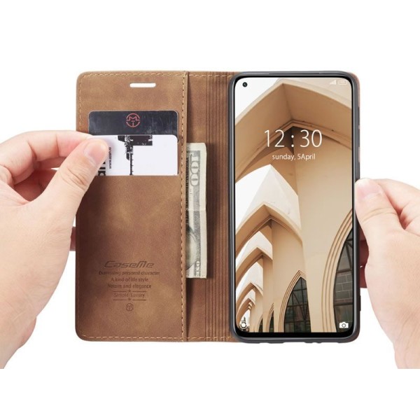 Чохол-книжка CaseMe Нубук для Xiaomi Mi 10T/Pro світло-коричневий