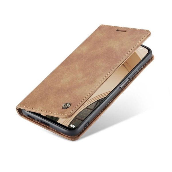 Чохол-книжка CaseMe Нубук для Xiaomi Mi 10T/Pro світло-коричневий