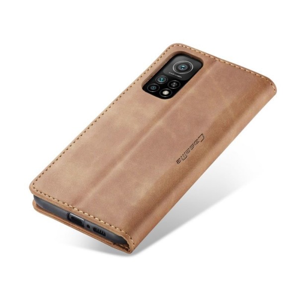 Чохол-книжка CaseMe Нубук для Xiaomi Mi 10T/Pro світло-коричневий