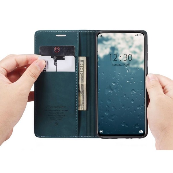 Чохол-книжка CaseMe Нубук для Xiaomi Mi 10T/Pro бірюзовий